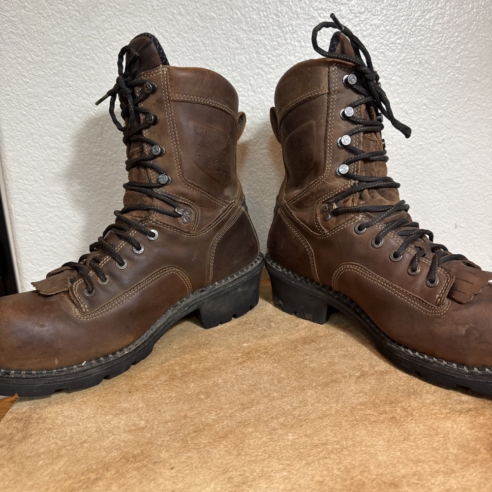 Georgia Boot Men's Made in USA Logger Waterproof Composite Toe Work Boot GB00540 - Picture 4 of 8